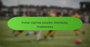Portar: Oprirea șuturilor, Distribuția, Poziționarea